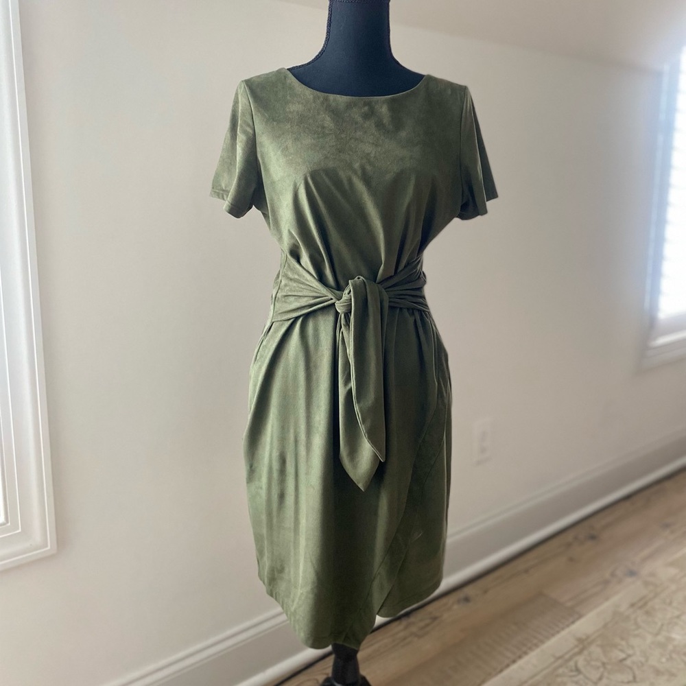 Abbeline green faux suede dress from South Moon Under